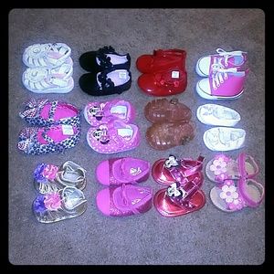 Spring Sale🐰🌹12 pairs baby shoes nb-1